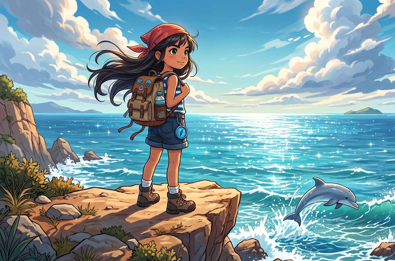 🌊 Ocean Adventure · Anime-Inspired