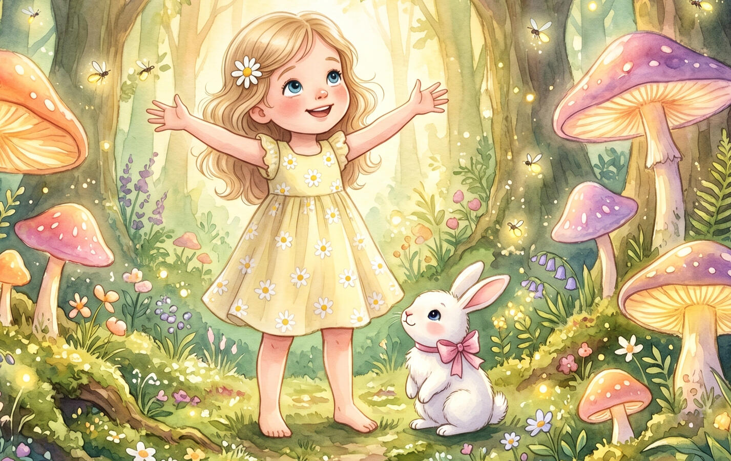 🌿 Enchanted Woodland · Watercolour Storybook Style